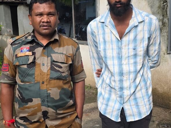 नशेड़ी युवक का चाकू के साथ भाईगिरी स्टाइल ,पुलिस ने चंद घंटे में उतारा नशा, गिरफ्तार